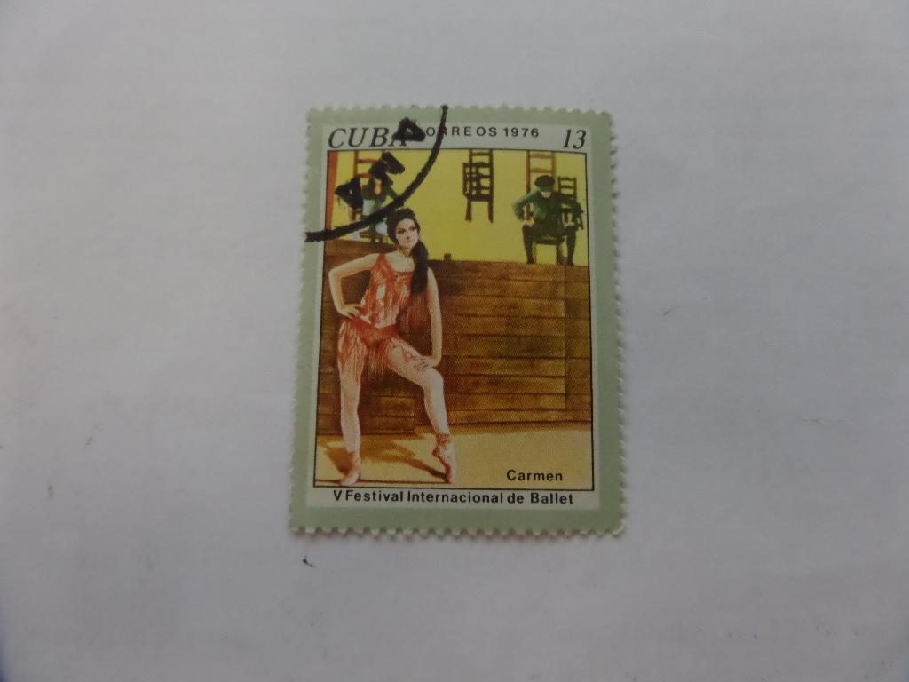 МАРКА БАЛЕТ 2  1976 КУБА