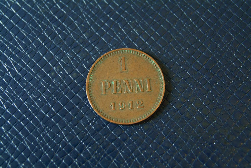 Русская Финляндия 1 пенни 1912