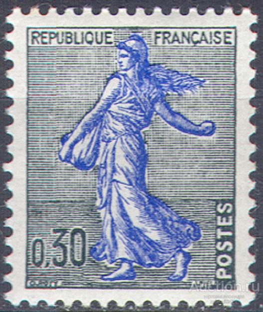 М1017 ✅ Стандарт Сеятельница 1961 Франция 1м п/с ** 2,2МЕ