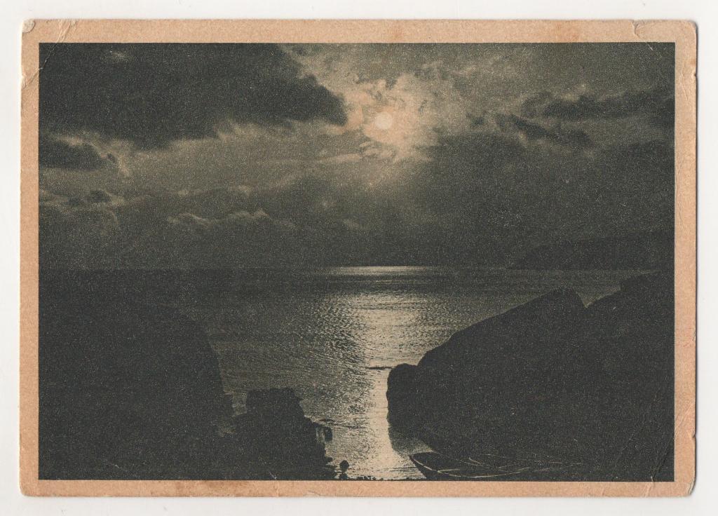 1929 г. Крым. Алупка. Ночью на море.
