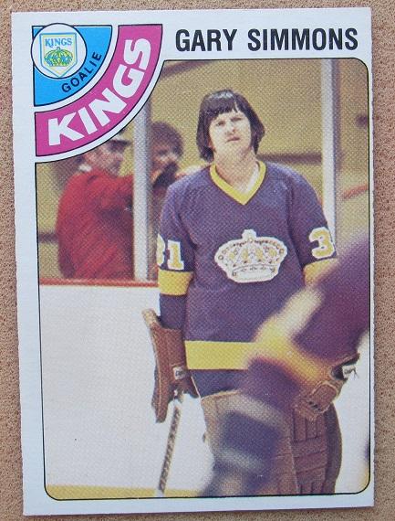 НХЛ Гари Симмонс Лос-Анжелес Кингз № 385