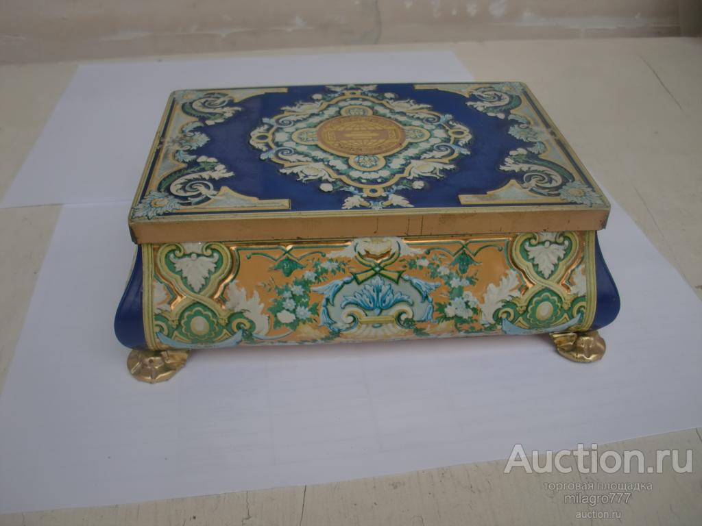 Коробка, ларец. Красный октябрь. СССР. Жесть.