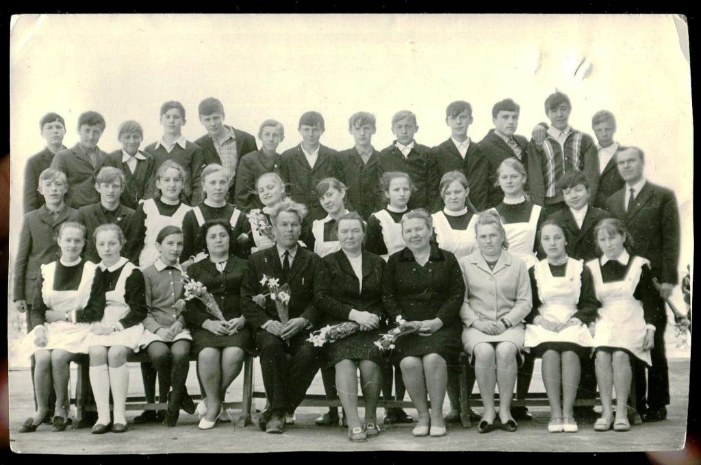 Фото Десятиклассники - школа город Струнино - 1973 год