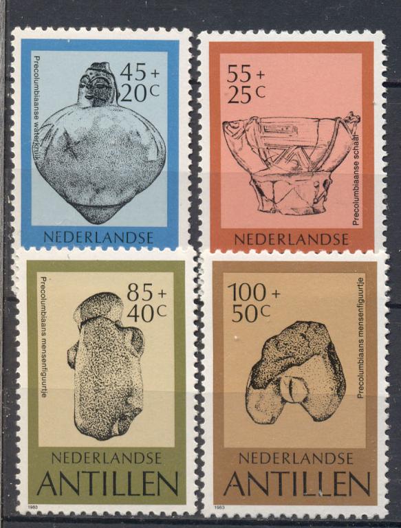 Нидерландские Антиллы 1983 г. серия Археология Артефакты негашеная**