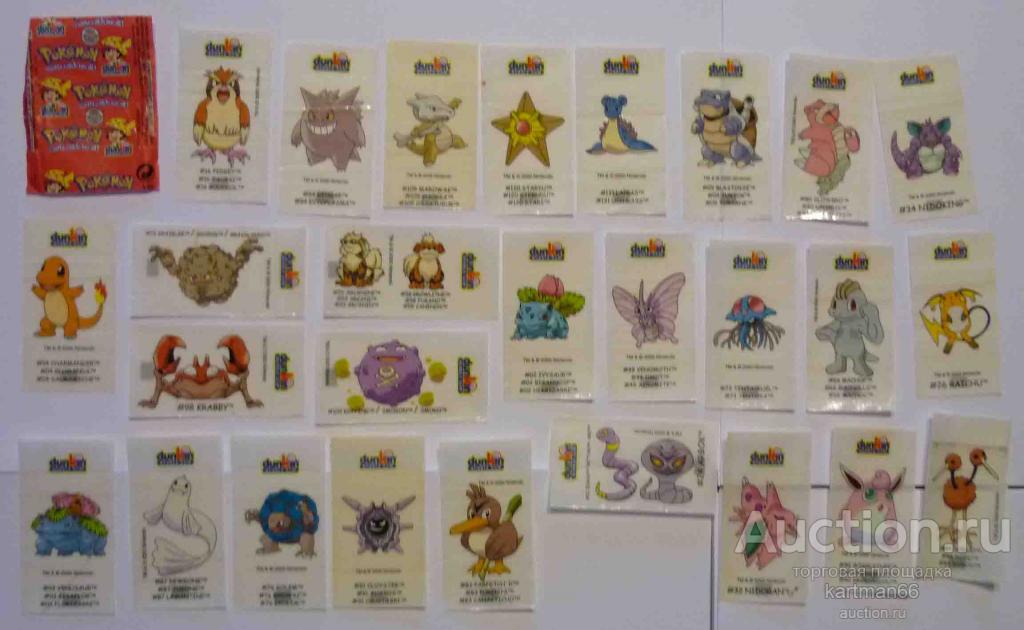 НАКЛЕЙКИ   " POKEMON " 27 ШТ