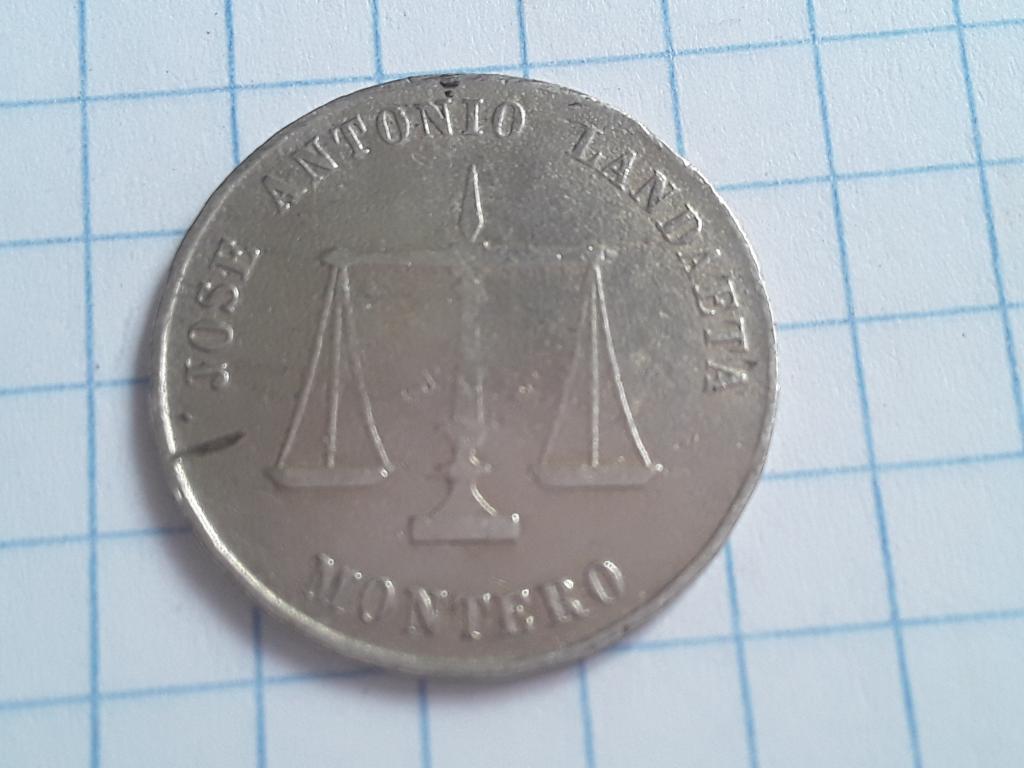 Медаль или жетон Jose Antonio Landaeta Montero 1865г.