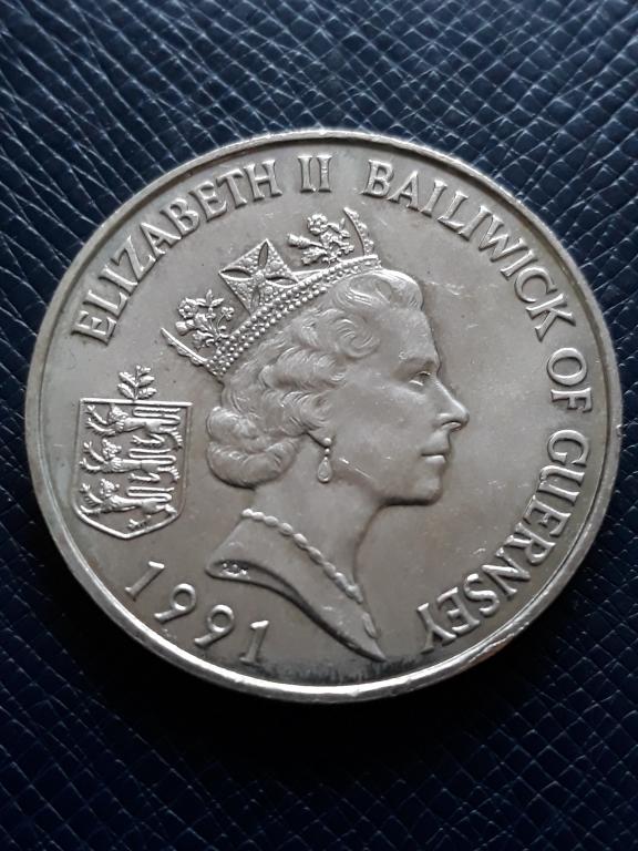 Гернси 2 фунта 1991 КМ 54
