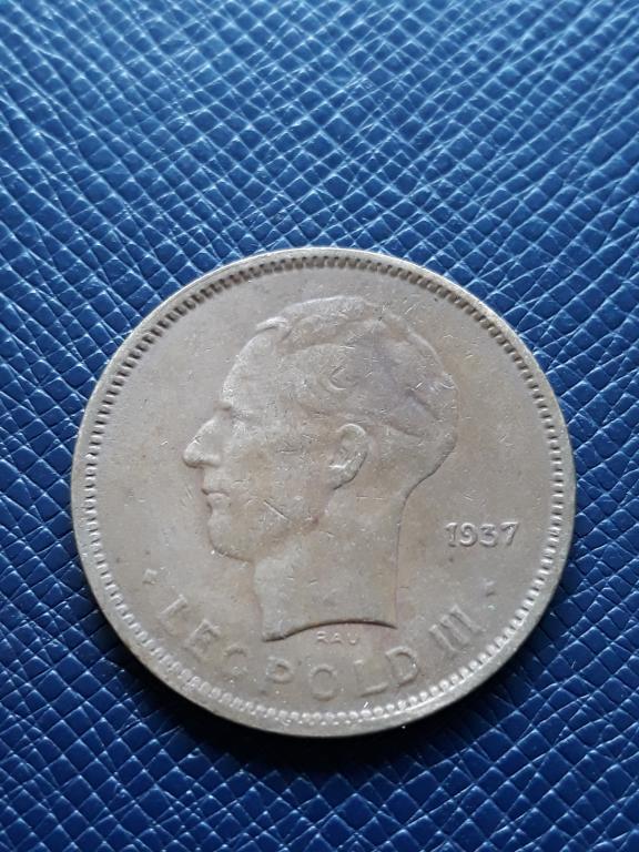 Бельгийское Конго 5 франков 1936 КМ 24