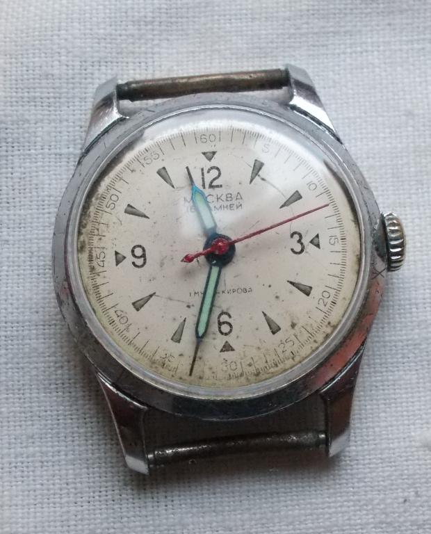 Часы Москва СССР 16 камней рабочие нечастые