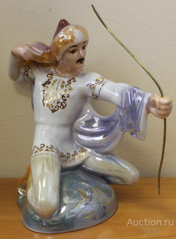 Статуэтка Лучник Хаубан Октябрьский завод (Башкирия) 1960-е годы. Редкая (арт 8215)