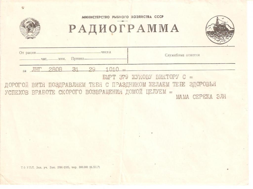 Радиограмма. Неотправленная радиограмма читать.