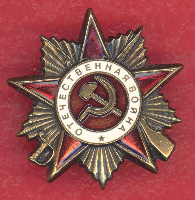 Знак фрачный орден Отечественной войны 1 степени фрачник миниатюра