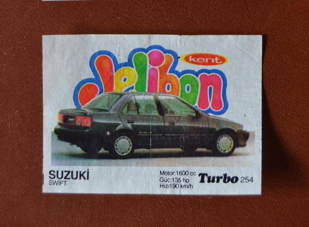 Вкладыш жевательная резинка Турбо Turbo 4 серия № 254