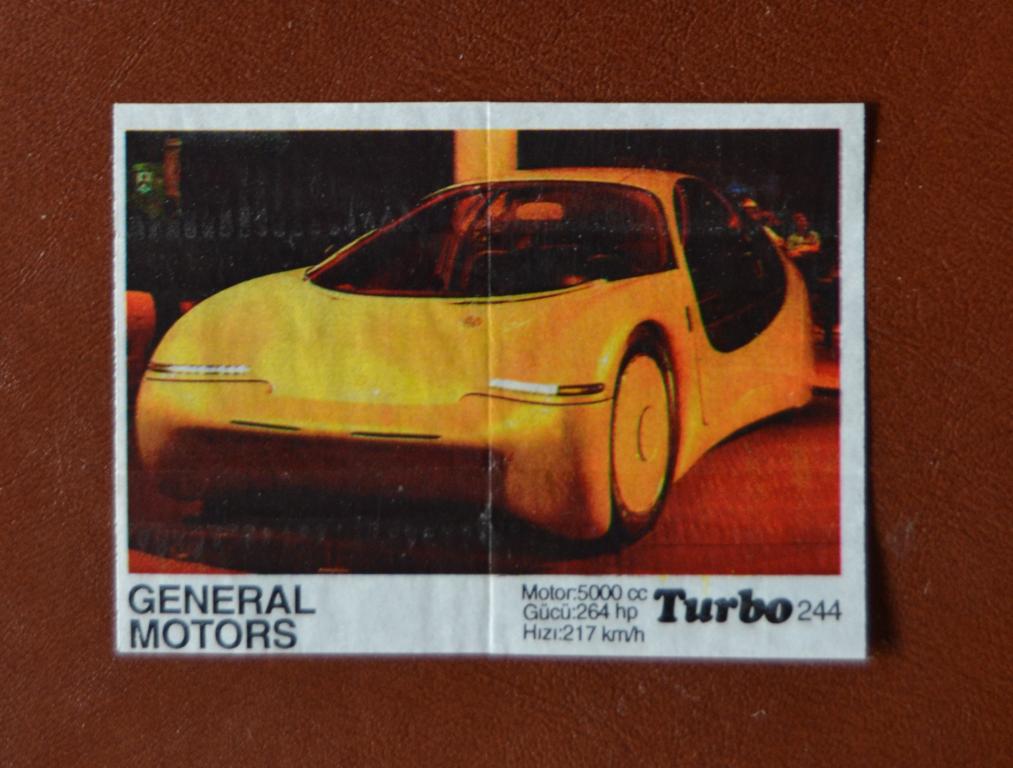 Вкладыш жевательная резинка Турбо Turbo 4 серия № 244