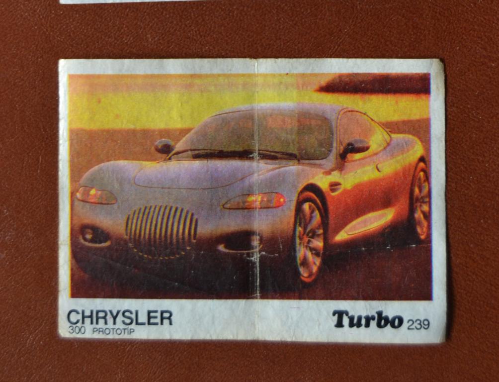 Вкладыш жевательная резинка Турбо Turbo 4 серия № 239