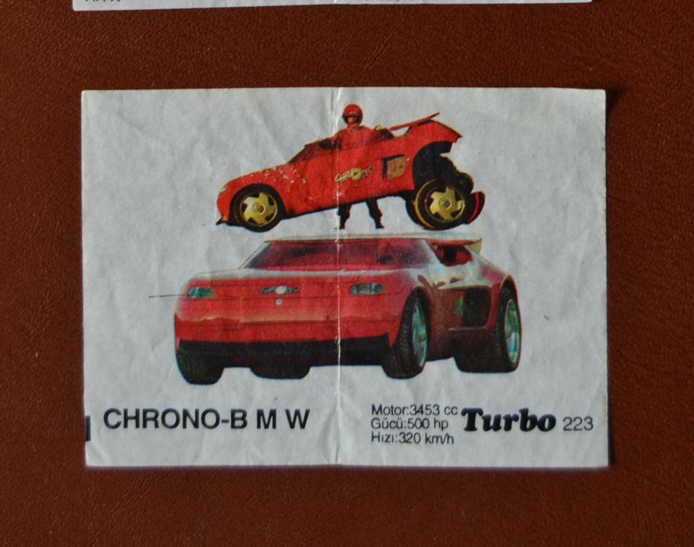 Вкладыш жевательная резинка Турбо Turbo 4 серия № 223