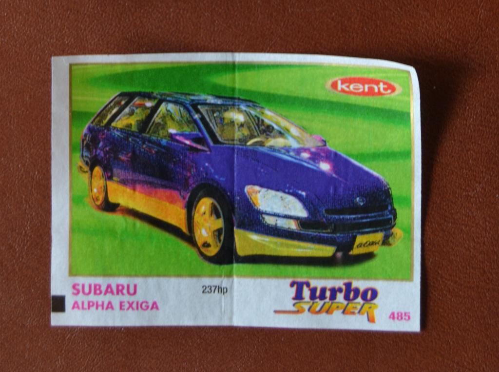 Вкладыш жевательная резинка Турбо супер Turbo Super   № 485