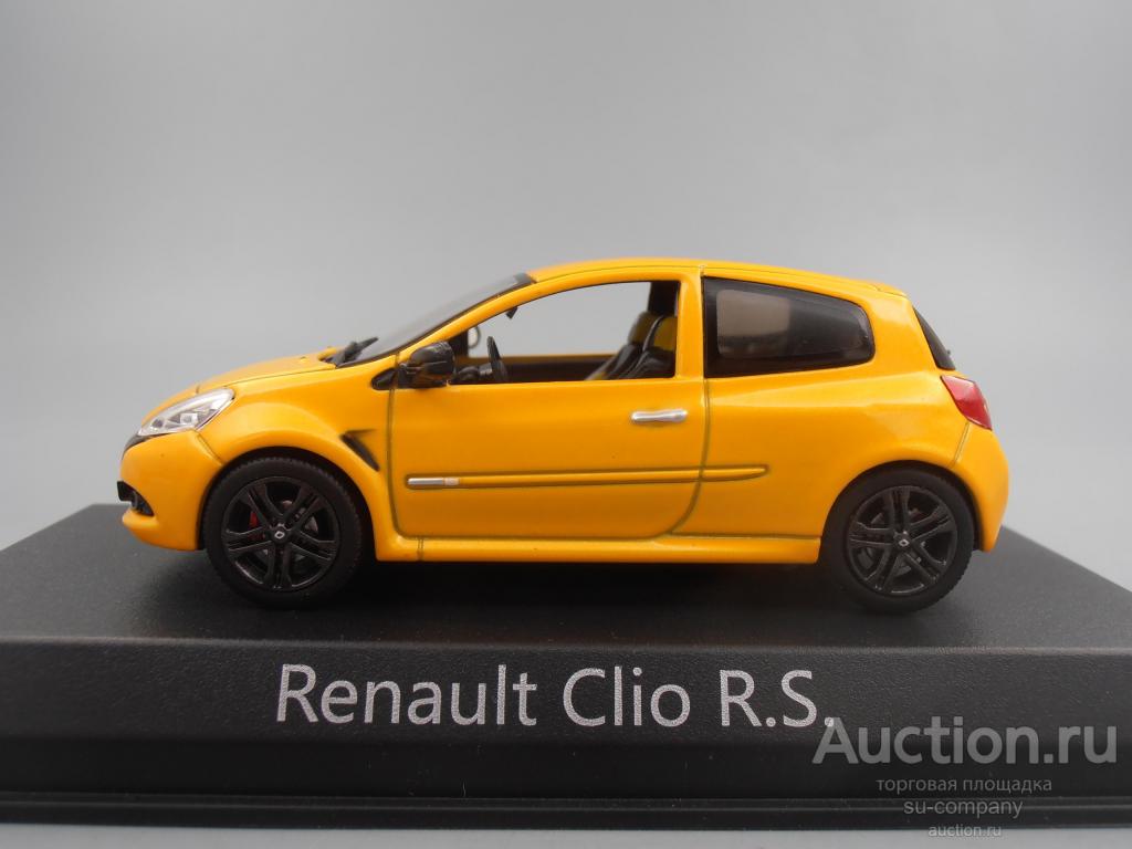 RENAULT Clio RS Line 2009 Sirius Yellow Norev 1:43 металл Рено