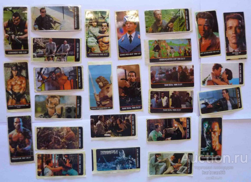 НАКЛЕЙКИ   " ARNOLD SCHWARZENEGGER  "   26 ШТ