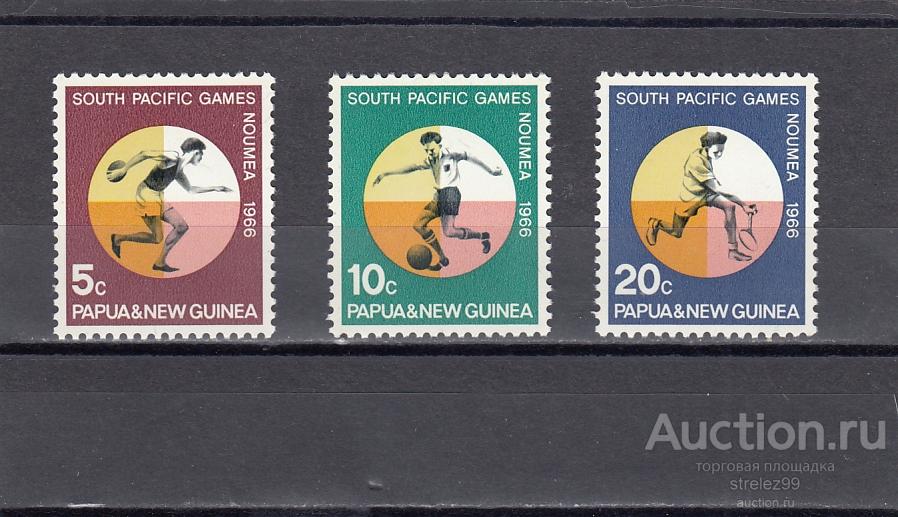 PAPUA NEW GUINEA  ПАПУА  Спорт Серия 1965 Сост**