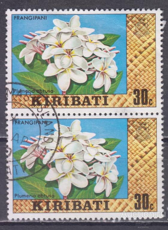 Кирибати 1979 плюмерия тупая Mi331X пара