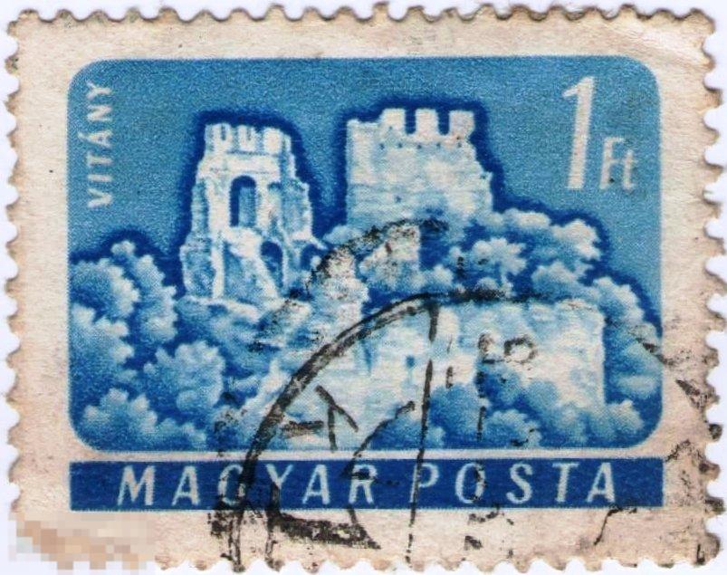 Венгрия 1961 год. Стандарт. Замки и крепости Венгрии. Архитектура Достопримечательности Туризм 