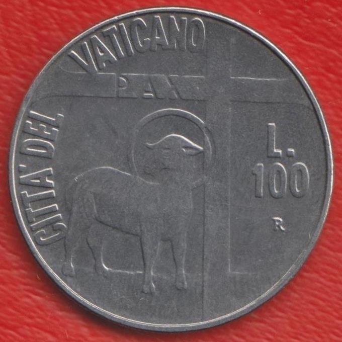Ватикан 100 лир 1984 г