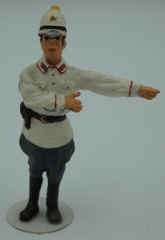 Миниатюра. Фигурка. Регулировщик. Милиционер. РКМ. 1:43 (45 мм). Расписанная. Олово. Металл.