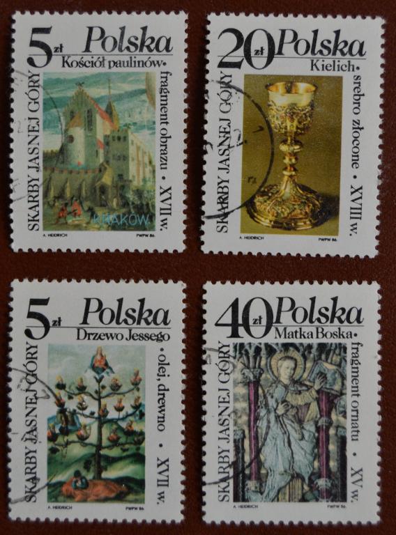 Польша 1986 год Христианство сокровища Коллекция монастыря Ясна Гора Гаш