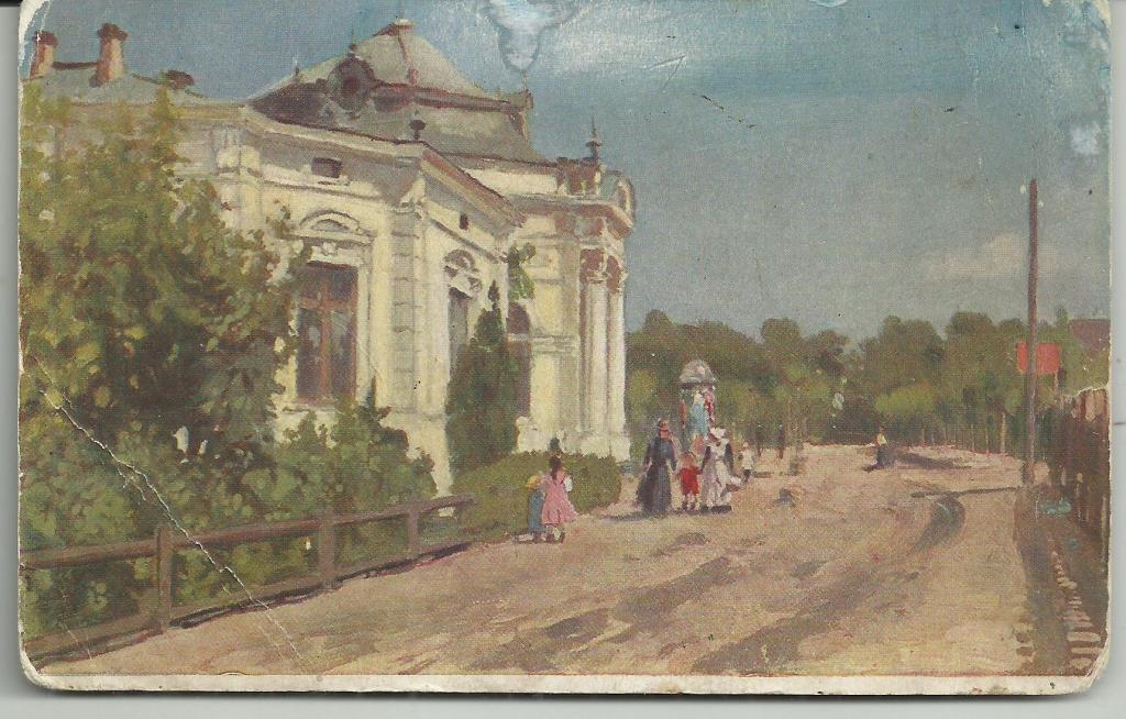 АНТИКВАРНАЯ .  ЖИВОПИСЬ. МАКОВСКИЙ!!!.     ЦЕХОЦИНЕК.курорт в ПОЛЬШЕ. вид.панорама.