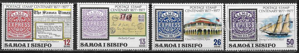 Самоа. 100 лет  маркам  Самоа   Ми 358-61 **