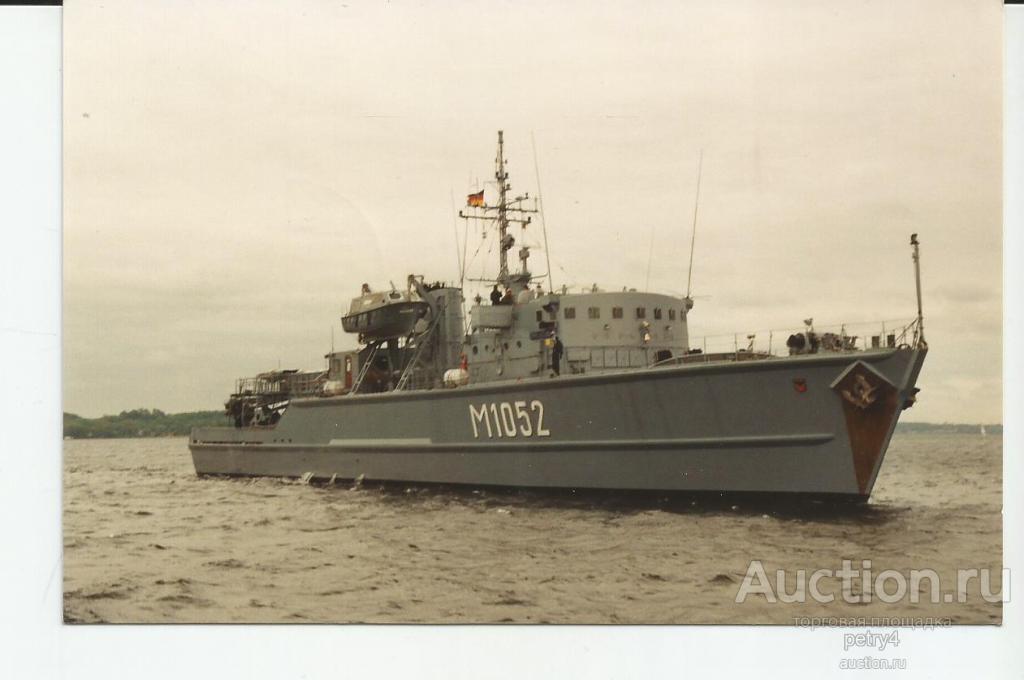 14815.Корабль.Тральщик M 1052 "Muhlhausen". Штемпель.