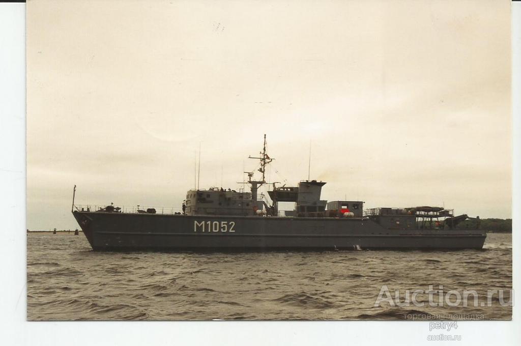14812.Корабль.Тральщик M 1052 "Muhlhausen". Штемпель.