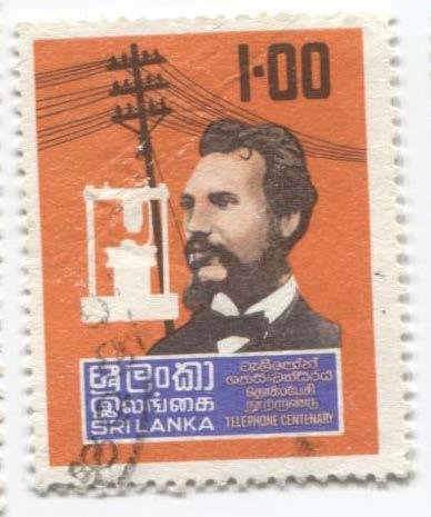 1976 Цейлон Шри ланка.100 лет изобретению телефона.Белл.гаш