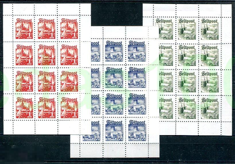 1942 Датский легион - полный комплект - кляйнбогены (Код: X0120-1) 