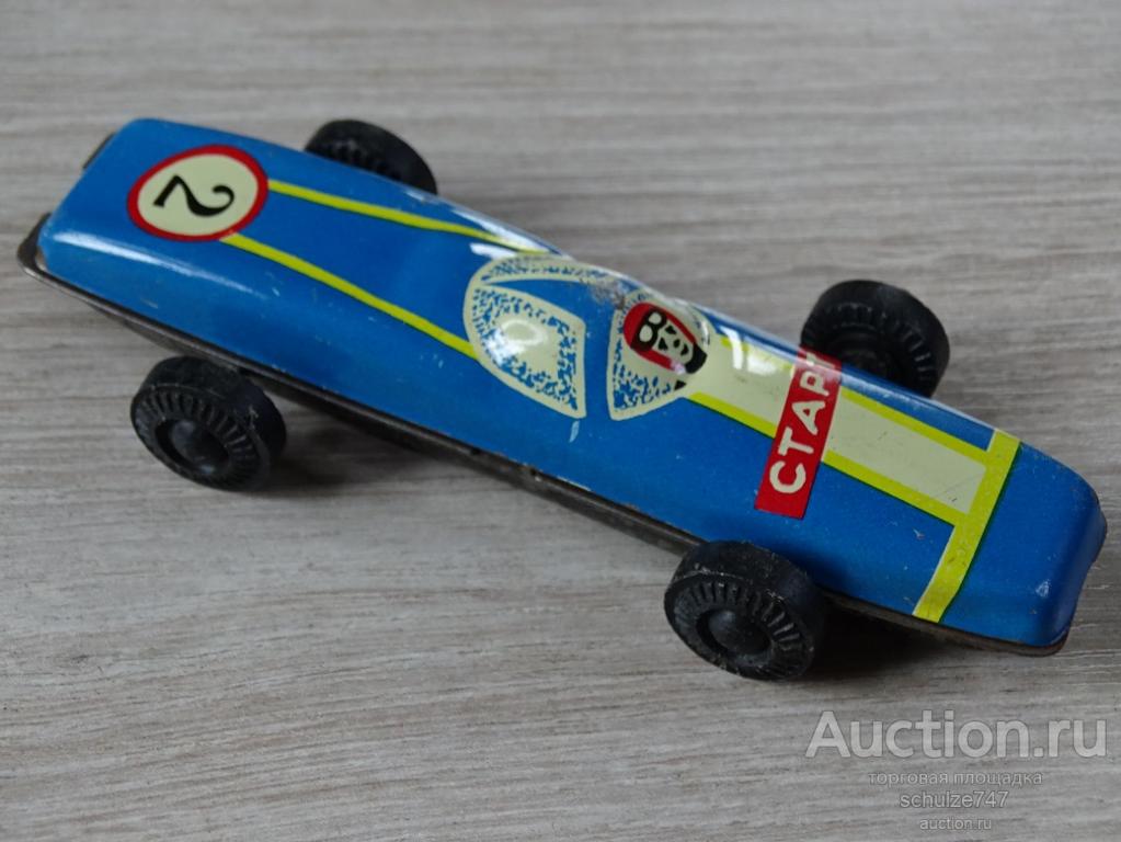 ИГРУШКА МАШИНКА ГОНОЧНЫЙ АВТОМОБИЛЬ МЕТАЛЛ СССР