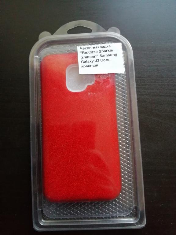 Чехол-накладка на Samsung Galaxy J2 Core, красный.