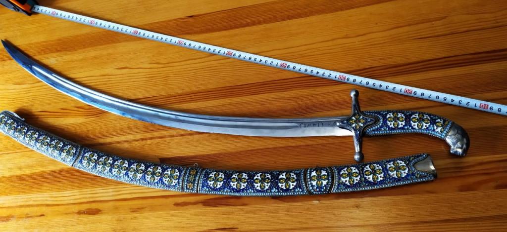 шамшир в серебре и эмалях, ручная работа, Дагестан, подарочная
