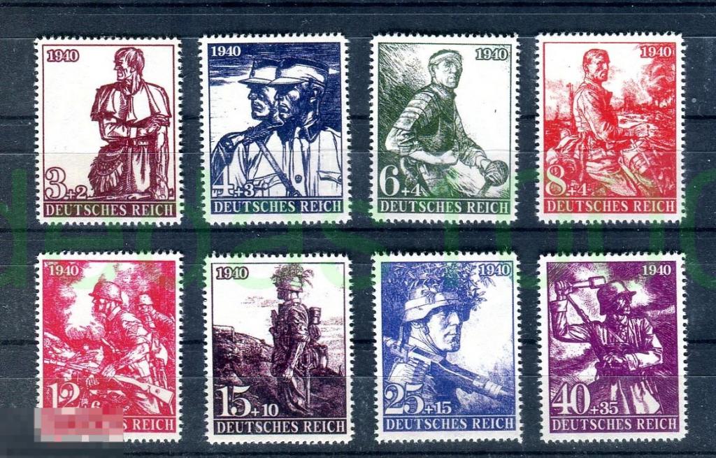 1940 Германия Рейх день Труда - полный невыпущенный набор -  клей 