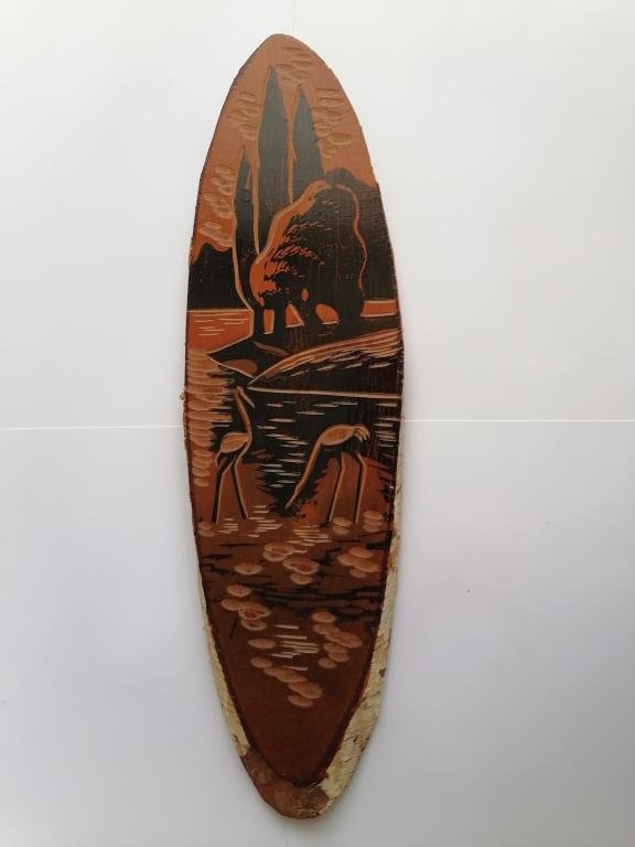 ПАННО НА СРЕЗЕ БЕРЁЗЫ. ПАННО СССР 1982Г. РАРИТЕТ СССР!!! ПАННО 1982 Г.