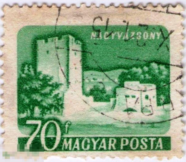 Венгрия 1961 год. Стандарт. Замки и крепости Венгрии. Архитектура Достопримечательности Туризм 