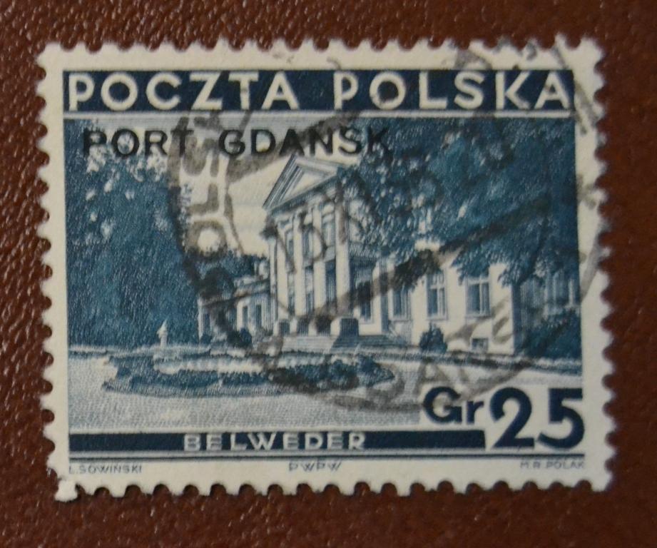 Польша. Порт Гданьск 1936 год - Бельведер  Гаш - 3