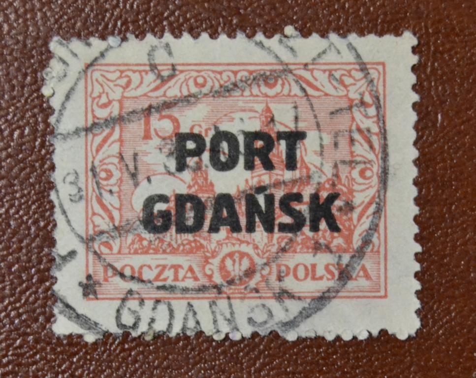 Польша. Порт Гданьск 1926 год - Стандарт  Ратуша Редкая  Гаш