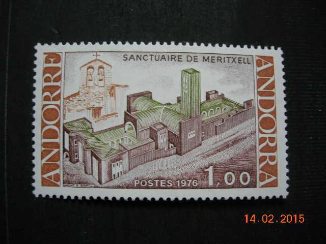 Андорра фр. 1976 архитектура: церковь   MNH