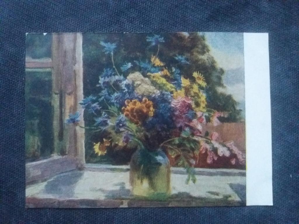 Худ.   .  П.Н.Крылов .  Цветы на окне  .  Изд. " СХ "   1955 г