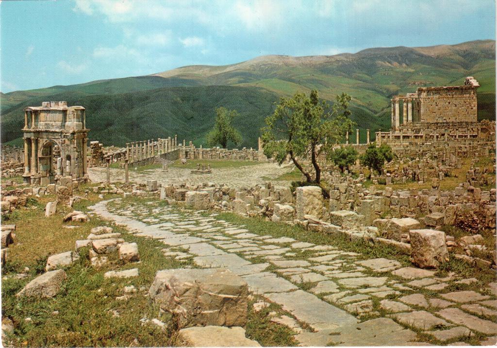 Почтовая открытка Карточка Алжир Арка Каракаллы (The Arch of Caracalla)