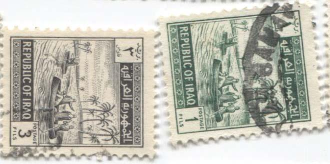 1963 Ирак переправа через реку на лодках 2м.гаш