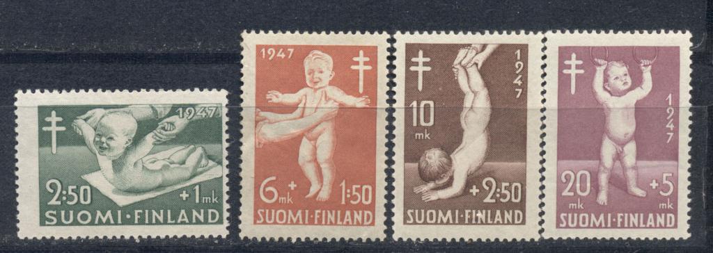 Финляндия 1947 г. серия Защита детства негашеная**