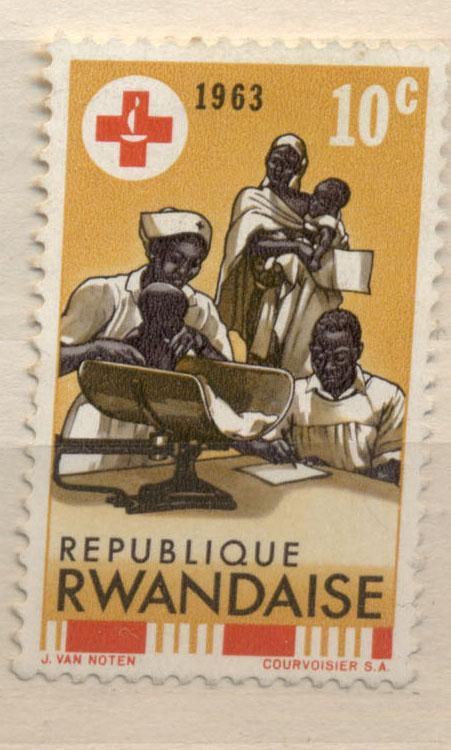 Руанда 1963 г. Красный Крест  негашеный* *