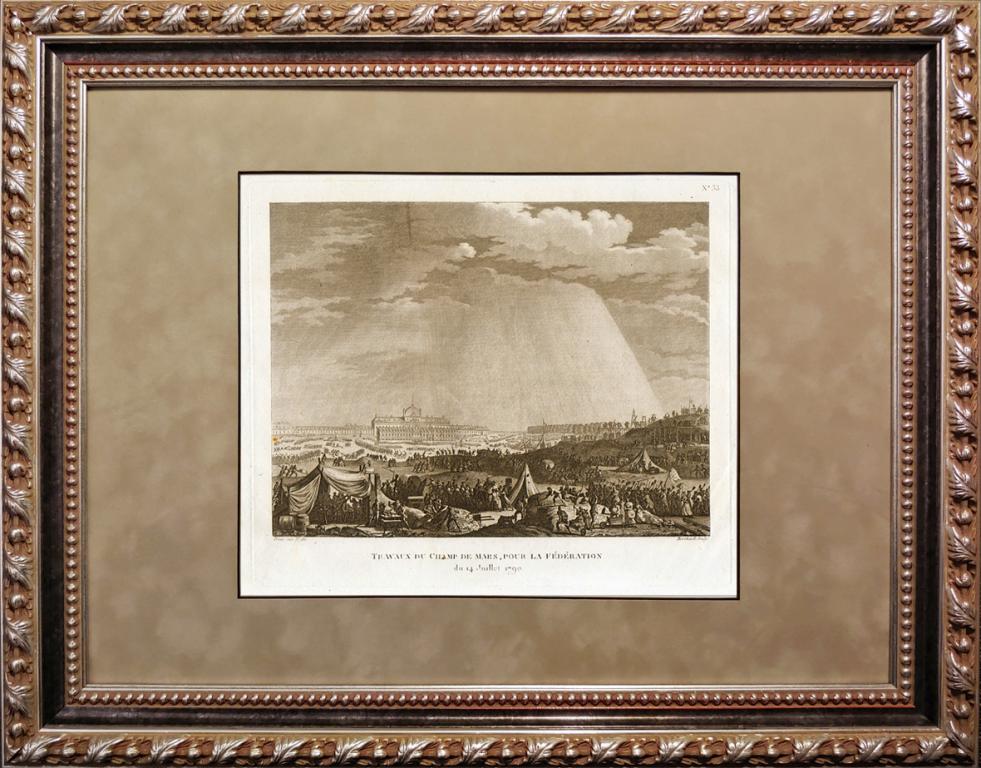 1797-1802 гг. День Федерации, Марсовое поле, Париж, офорт R1437